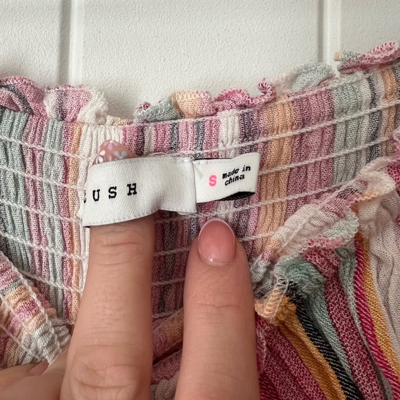 Striped ruffle jumpsuit - Picture 6 of 7